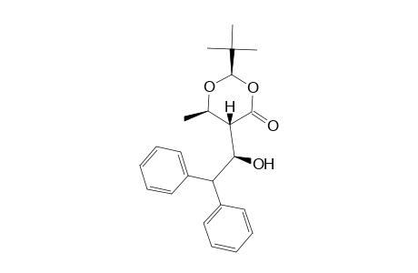 2-(t-Butyl)-5-(1'-hydroxy-2',2'-diphenylethyl)-6-methyl-1,3-dioxan-4-one
