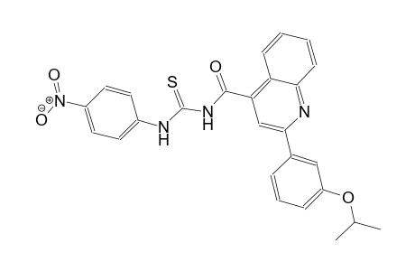 N-{[2-(3-isopropoxyphenyl)-4-quinolinyl]carbonyl}-N'-(4-nitrophenyl)thiourea