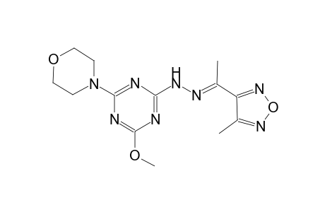 ethanone, 1-(4-methyl-1,2,5-oxadiazol-3-yl)-, [4-methoxy-6-(4-morpholinyl)-1,3,5-triazin-2-yl]hydrazone, (1E)-
