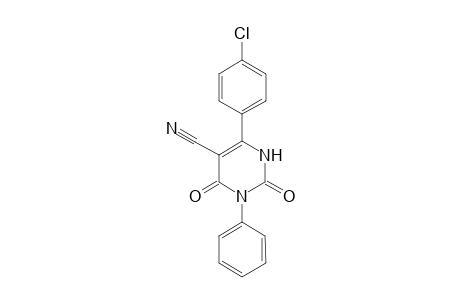 4-(4-Chlorophenyl)-1-pheny-2,6-dioxopyrimidine-5-carbonitrile