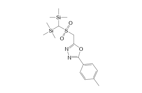 2-((Bis(trimethylsilyl)methylsulfonyl)methyl)-5-p-tolyl-1,3,4-oxadiazole