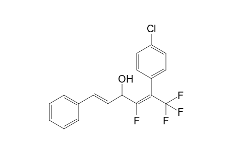 (E)-6,6,6-Trifluoro-5-(4-chlorophenyl)-4-fluoro-1-phenylhexa-1,4-dien-3-ol