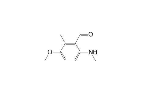 Benzaldehyde, 3-methoxy-2-methyl-6-(methylamino)-