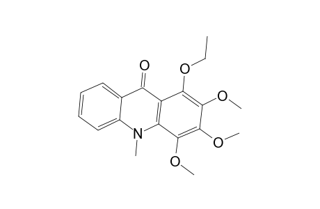 1-Ethoxy-2,3,4-trimethoxy-10-methyl-9-acridinone