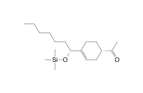 (1S*,1'R)-4-[1'-[(Trimethylsilyl)oxy]heptyl]cyclohex-3-enyl Methyl Ketone