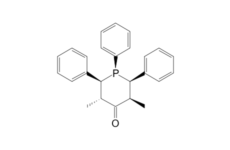 R-1,CIS-2(A),TRANS-6(E)-TRIPHENYL-CIS-3(E),5(E)-DIMETHYL-4-PHOSPHORINANONE