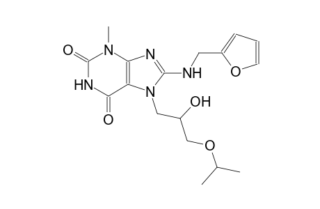 1H-purine-2,6-dione, 8-[(2-furanylmethyl)amino]-3,7-dihydro-7-[2-hydroxy-3-(1-methylethoxy)propyl]-3-methyl-