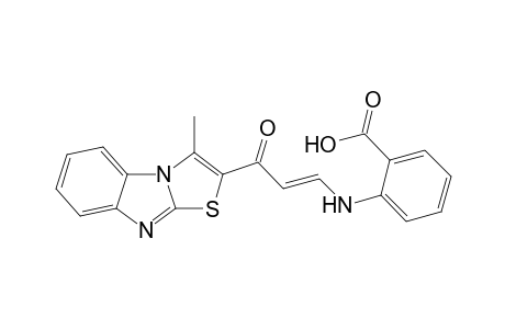 (E)-2-(3-(3-Methylbenzo[d]thiazolo[3,2-a]imidazol-2-yl)-3-oxoprop-1-enylamino)benzoic acid