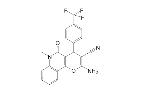 4H-Pyrano[3,2-c]quinoline-3-carbonitrile, 2-amino-5,6-dihydro-6-methyl-5-oxo-4-[4-(trifluoromethyl)phenyl]-
