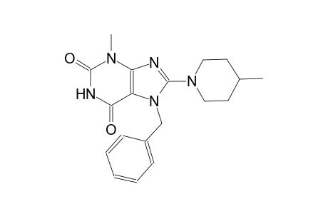 7-benzyl-3-methyl-8-(4-methyl-1-piperidinyl)-3,7-dihydro-1H-purine-2,6-dione