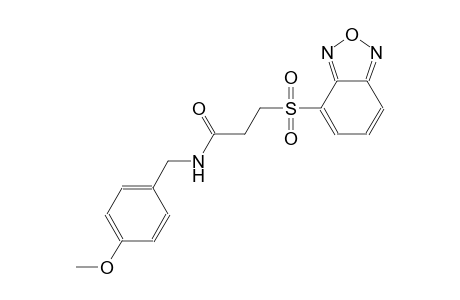 propanamide, 3-(2,1,3-benzoxadiazol-4-ylsulfonyl)-N-[(4-methoxyphenyl)methyl]-