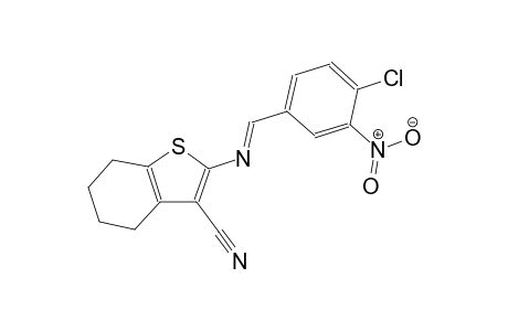 benzo[b]thiophene-3-carbonitrile, 2-[[(E)-(4-chloro-3-nitrophenyl)methylidene]amino]-4,5,6,7-tetrahydro-