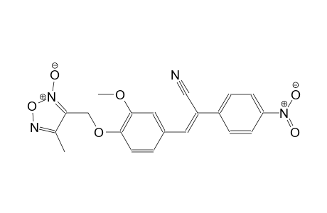 benzeneacetonitrile, alpha-[[3-methoxy-4-[(4-methyl-2-oxido-1,2,5-oxadiazol-3-yl)methoxy]phenyl]methylene]-4-nitro-