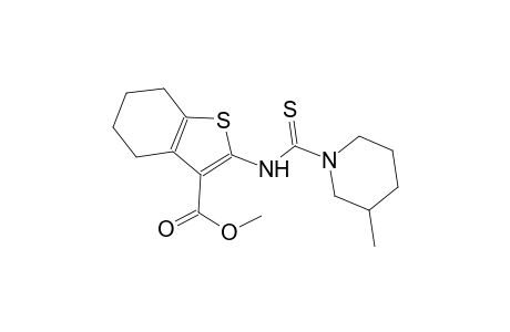 methyl 2-{[(3-methyl-1-piperidinyl)carbothioyl]amino}-4,5,6,7-tetrahydro-1-benzothiophene-3-carboxylate