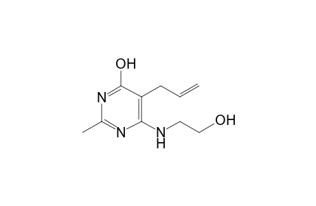5-Allyl-6-(2-hydroxyethylamino)-2-methyl-1H-pyrimidin-4-one