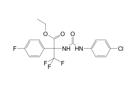Ethyl 2-{[(4-chloroanilino)carbonyl]amino}-3,3,3-trifluoro-2-(4-fluorophenyl)propanoate