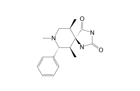1,3,5-TRIMETHYL-2-PHENYLPIPERIDINE-4-SPIRO-5'-IMIDAZOLIDINE-2',4'-DIONE;MAJOR_ISOMER