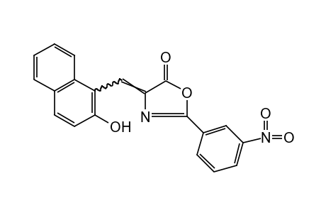 4-[(2-HYDROXY-1-NAPHTHYL)METHYLENE]-2-(m-NITROPHENYL)-2-OXAZOLIN-5-ONE