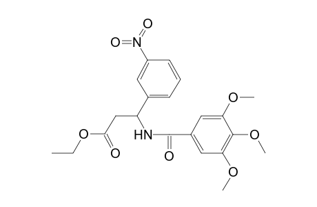 3-(3-nitrophenyl)-3-[[oxo-(3,4,5-trimethoxyphenyl)methyl]amino]propanoic acid ethyl ester