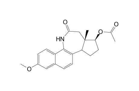 17.beta.-Acetoxy-3-methoxy-11-aza-C-homoestra-1,3,5(10),6,8(9)-pentaen-12-one