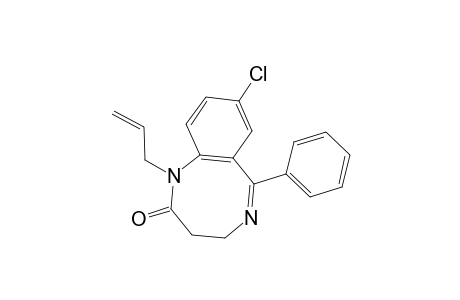 1-Allyl-8-chloro-6-phenyl-3,4-dihydro-1,5-benzodiazocin-2(1H)-one