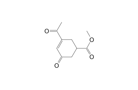 3-Cyclohexene-1-carboxylic acid, 3-acetyl-5-oxo-, methyl ester