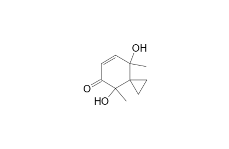 3S*,7S*-4,8-Dihydroxy-4,8-dimethylspiro[2.5]oct-6-en-5-one
