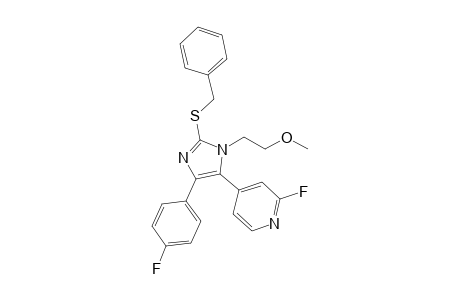 4-[2-(Benzylsulfanyl)-4-(4-Fluorophenyl)-1-(2-methoxyethyl)-2-(methylsulfanyl)-1H-imidazol-5-yl]-2-fluoropyridine