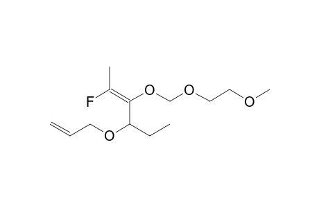 2-[[(E)-1-(1-allyloxypropyl)-2-fluoro-prop-1-enoxy]methoxy]ethoxymethane