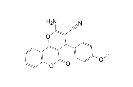 2-Amino-4-(4-methoxy-phenyl)-5-oxo-4H,5H-pyrano[3,2-c]chromene-3-carbonitrile