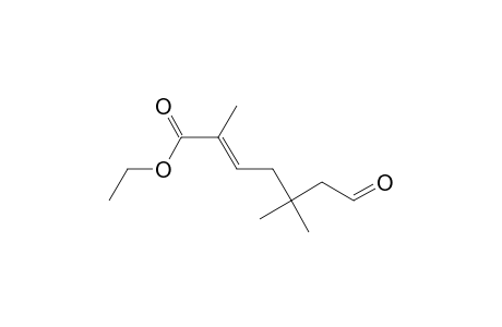 (E)-Ethyl 7-oxo-2,5,5-trimethylhept-2-enoate