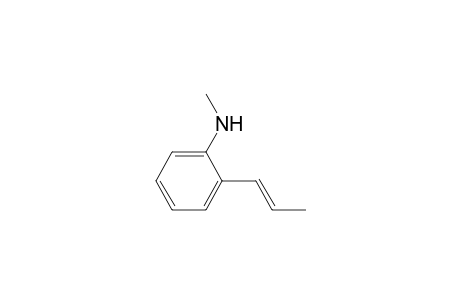 Benzenamine, N-methyl-2-(1-propenyl)-, (E)-