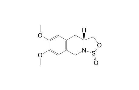 (3aR)-6,7-dimethoxy-3,3a,4,9-tetrahydrooxathiazolo[3,4-b]isoquinoline 1-oxide