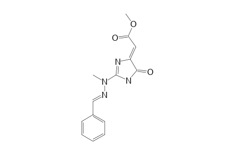 (2Z)-2-[2-[(benzylideneamino)-methyl-amino]-5-keto-3H-imidazol-4-ylidene]acetic acid methyl ester