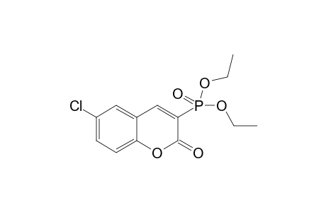 6-Chloranyl-3-diethoxyphosphoryl-chromen-2-one