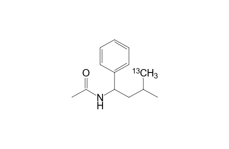 Acetamide, N-(3-methyl-1-phenylbutyl-4-13C)-