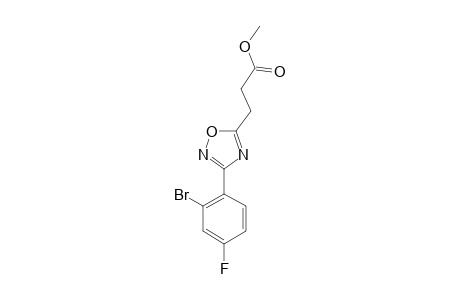 METHYL-3-[3-(2-BROMO-4-FLUOROPHENYL)-1,2,4-OXADIAZOL-5-YL]-PROPANOATE