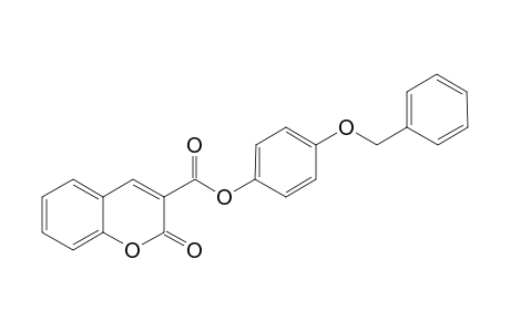 2-Oxo-2H-chromene-3-carboxylic acid, 4-benzyloxyphenyl ester