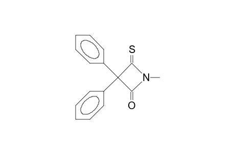 1-Methyl-3,3-diphenyl-4-thioxo-azetidin-2-one