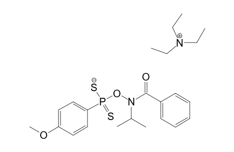 N-isopropyl-N-[mercapto-(4-methoxyphenyl)thiophosphoryl]oxy-benzamide; triethylamine