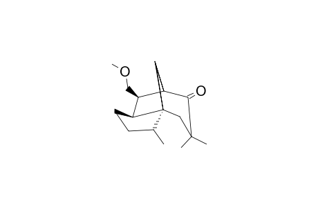 2,9,9-TRIMETHYL-6-METHOXYMETHYL-TRICYCLO-[5.3.1.0(1,5)]-UNDECAN-8-ONE;MAJOR-EPIMER