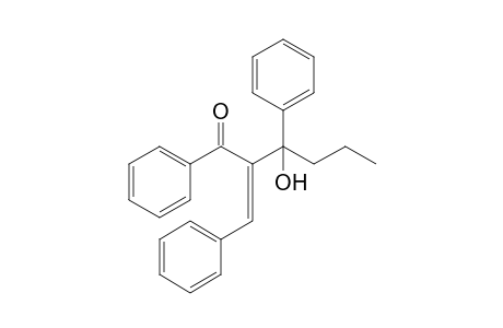(Z)-3-Hydroxy-1,3-diphenyl-2-phenylmethylidenehexan-1-one
