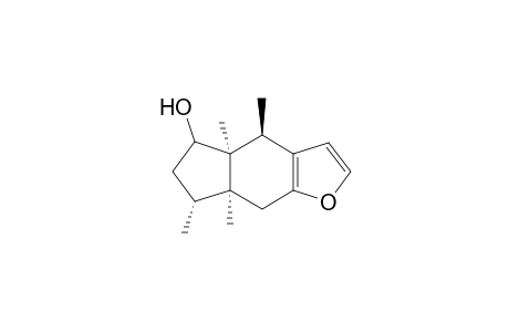 (4R*,4aS*,7R*,7aS*)-4,4a-6,7,7a,8-hexahydro-5-hydroxy-4,4a,7,7a-tetramethyl-5H-indeno[5,6-b]furan(4-epi-pinguisanol)