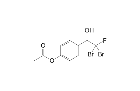 2,2-Dibromo-2-fluoro-1-(4-acetoxyphenyl)ethanol
