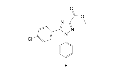 Methyl 5-(4-chlorophenyl)-1-(4-fluorophenyl)-1H-1,2,4-triazole-3-carboxylate