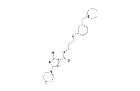 3-MORPHOLINO-5-AMINO-1H-1,2,4-TRIAZOL-1-YL)-N-[3-[3-(PIPERIDINOMETHYL)-PHENOXY]-PROPYL]-THIOAMIDE