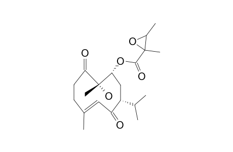 2,3-dimethyloxirane-2-carboxylic acid [(1R,3R,5E,10S)-10-hydroxy-3-isopropyl-4,9-diketo-6,10-dimethyl-1-cyclodec-5-enyl] ester