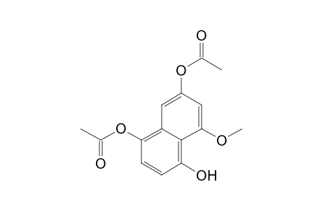 1,4,6-Naphthalenetriol, 8-methoxy-, 4,6-diacetate
