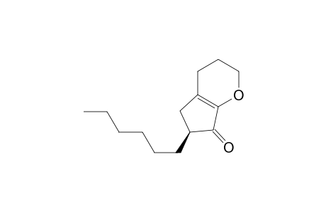 (S)-6-Hexyl-3,4,5,6-tetrahydrocyclopenta[b]pyran-7(2H)-one