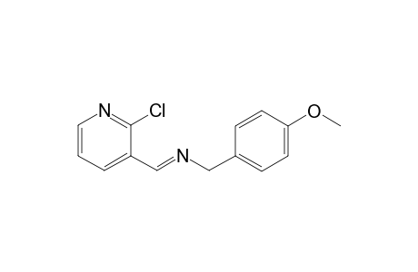 N-(4-Methoxyphenyl)methyl(2-chloropyrid-3-yl)methylideneamine